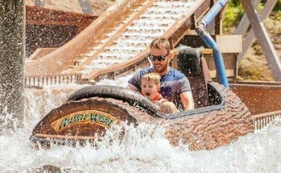 The Plunge at Aussie World on the Sunshine Coast