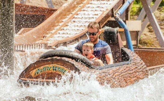 The Plunge at Aussie World on the Sunshine Coast
